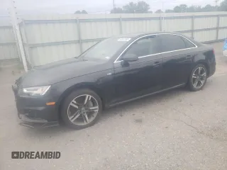 2017 Audi A4 Premium Plus with VIN WAUENAF41HN000401, listed as a Copart auction lot 55347165 with 103,324 mi miles and Salvage title. Bid and sale history available at DreamBid. Image 1.
