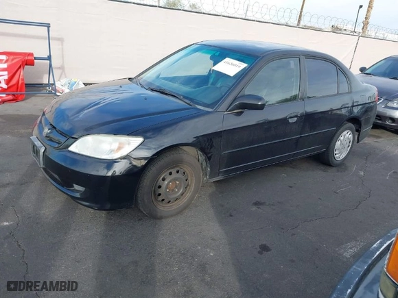 2004 Honda Civic LX with VIN 2HGES16564H561900, listed as a IAAI auction lot 41626019 with 169,533 mi miles. Bid and sale history available at carsss.com. Image 2.