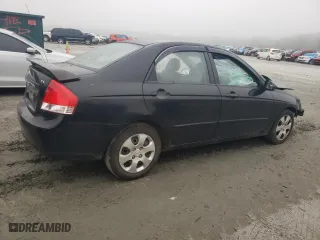 2008 Kia Spectra EX with VIN KNAFE121085574858, listed as a Copart auction lot 72017074 with 225,280 mi miles and Salvage Title. Bid and sale history available at carsss.com. Image 3.