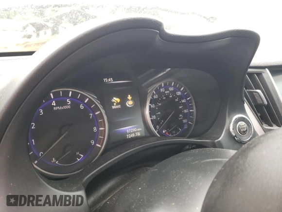 2014 Infiniti Q50 Premium with VIN JN1BV7AP1EM693338, listed as a Copart auction lot 58061545 with 97,290 mi miles and Salvage title. Bid and sale history available at DreamBid. Image 9.