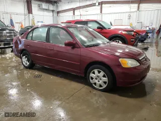 2002 Honda Civic EX with VIN 1HGES26822L018270, listed as a Copart auction lot 45311455 with 228,466 mi miles and Non Repairable. Bid and sale history available at carsss.com. Image 4.
