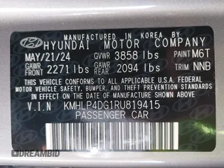 2024 Hyundai Elantra Limited с VIN KMHLP4DG1RU819415, выставлен на аукционе IAAI как лот 42027984 с пробегом 13 884 миль миль и . История ставок и продаж доступна на DreamBid. Изображение 9.