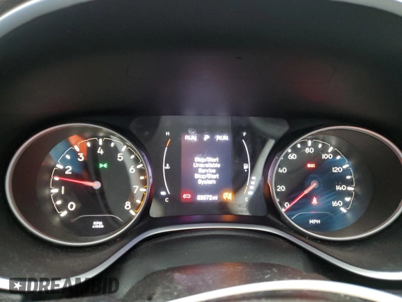 2019 Jeep Compass Latitude z VIN 3C4NJCBB3KT756088, wystawiony jako Copart lot #48747535 z przebiegiem 63 572 mil mil oraz Szkoda całkowita • Salvage title. Historia ofert i sprzedaży dostępna na DreamBid. Obrazek 9.