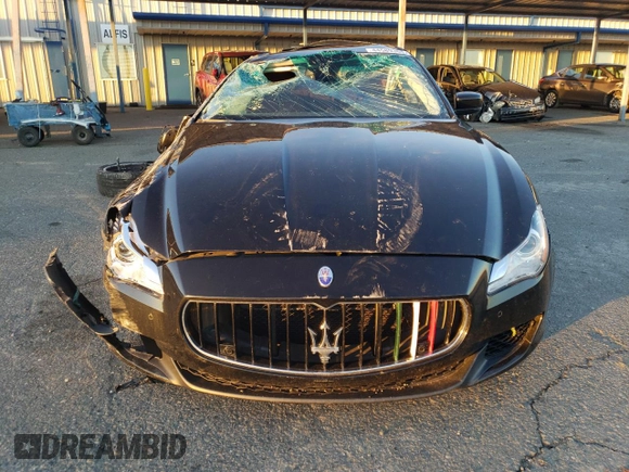 2016 Maserati Quattroporte S with VIN ZAM56RPA7G1181976, listed as a Copart auction lot 44589365 with 0 mi miles and Salvage Title. Bid and sale history available at carsss.com. Image 5.