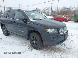 2016 Jeep Compass High Altitude Edition with VIN 1C4NJDEB8GD758174, listed as a IAAI auction lot 41235089 with 144,841 mi miles. Bid and sale history available at carsss.com. Image 1.
