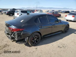 2022 Alfa Romeo Giulia Ti with VIN ZARFAMBN4N7661008, listed as a Copart auction lot 68896384 with 13,697 mi miles and Salvage Title. Bid and sale history available at carsss.com. Image 3.
