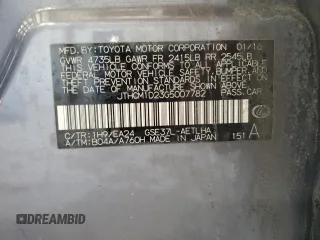 2016 Lexus IS 300/350 z VIN JTHCM1D23G5007782, wystawiony jako Copart lot #53851025 z przebiegiem 77 190 mil mil oraz Szkoda całkowita • Salvage title. Historia ofert i sprzedaży dostępna na DreamBid. Obrazek 12.