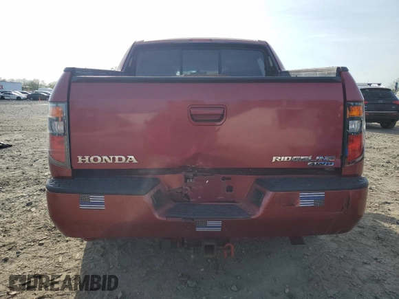 2006 Honda Ridgeline RTL with VIN 2HJYK16506H538591, listed as a Copart auction lot 53817695 with 197,996 mi miles and Salvage Title. Bid and sale history available at DreamBid. Image 6.
