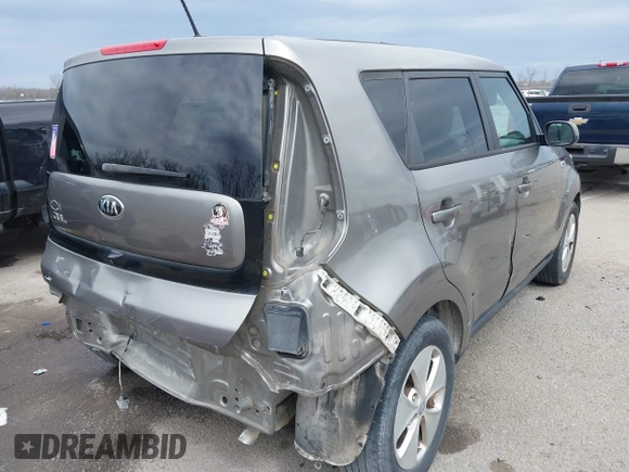 2016 Kia Soul with VIN KNDJN2A25G7362103, listed as a IAAI auction lot 41686898 with 83,621 mi miles and . Bid and sale history available at DreamBid. Image 4.