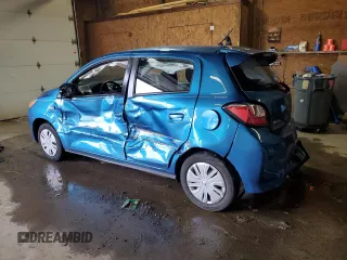 2023 Mitsubishi Mirage ES z VIN ML32AUHJ4PH004528, wystawiony jako Copart lot #56292005 z przebiegiem Nie podano mil oraz Szkoda całkowita • Salvage title. Historia ofert i sprzedaży dostępna na DreamBid. Obrazek 2.