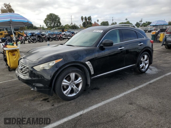 2009 Infiniti FX35 with VIN JNRAS18U79M101800, listed as a Copart auction lot 80951824 with 289,751 mi miles and Clean Title. Bid and sale history available at carsss.com. Image 1.