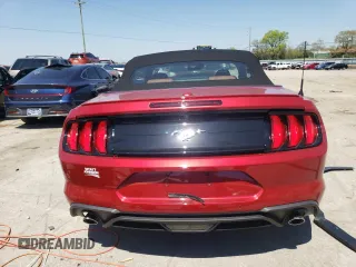 2022 Ford Mustang EcoBoost with VIN 1FATP8UH7N5126718, listed as a Copart auction lot 48011723 with 1,407 mi miles. Bid and sale history available at carsss.com. Image 6.