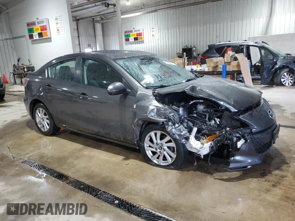 2013 Mazda 3 i Touring with VIN JM1BL1VP9D1834621, listed as a Copart auction lot 53509025 with 101,785 mi miles and Salvage Title. Bid and sale history available at DreamBid. Image 4.