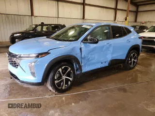 2024 Chevrolet Trax 1RS with VIN KL77LGE24RC145964, listed as a Copart auction lot 47824295 with 21,512 mi miles and Salvage Title. Bid and sale history available at carsss.com. Image 1.