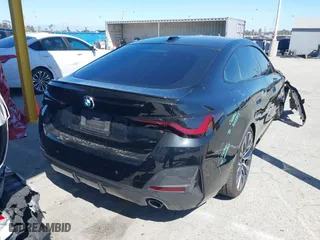 2022 BMW 4 Series 430i with VIN WBA63AV08NFL96535, listed as a IAAI auction lot 41815113 with 17,521 mi miles. Bid and sale history available at carsss.com. Image 4.