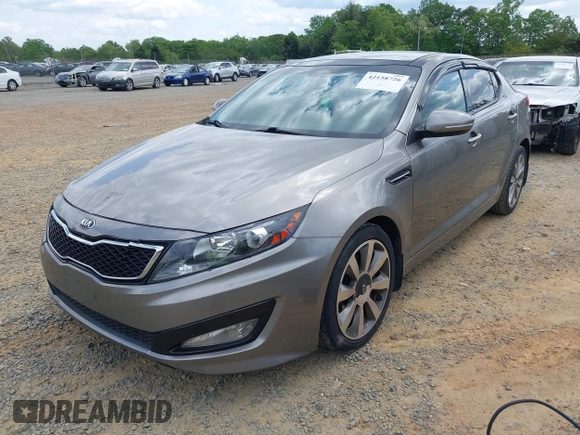 2012 Kia Optima SX with VIN 5XXGR4A6XCG077489, listed as a IAAI auction lot 42158726 with 158,229 mi miles and . Bid and sale history available at carsss.com. Image 2.