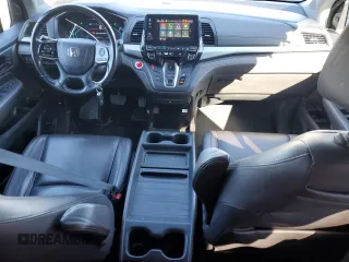 2018 Honda Odyssey EX-L with VIN 5FNRL6H75JB044985, listed as a Copart auction lot 50081345 with 157,688 mi miles and Salvage Title. Bid and sale history available at DreamBid. Image 8.
