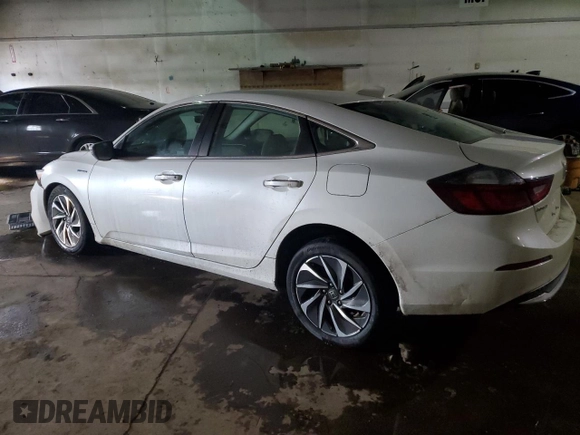 2020 Honda Insight Touring with VIN 19XZE4F92LE010417, listed as a Copart auction lot 41858125 with 75,681 mi miles and Salvage Title. Bid and sale history available at carsss.com. Image 2.