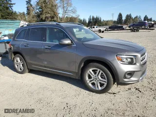 2020 Mercedes-Benz GLB with VIN W1N4M4HB7LW057714, listed as a Copart auction lot 51992625 with 54,350 mi miles and Salvage Title. Bid and sale history available at carsss.com. Image 4.
