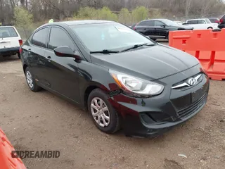 2013 Hyundai Accent GLS with VIN KMHCT4AE4DU581258, listed as a IAAI auction lot 42084764 with 186,355 mi miles. Bid and sale history available at carsss.com. Image 1.