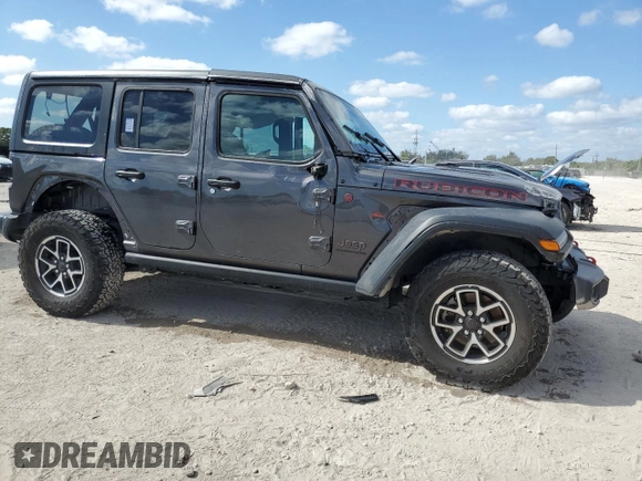 2024 Jeep Wrangler Rubicon z VIN 1C4PJXFG6RW261748, wystawiony jako Copart lot #44166485 z przebiegiem 7 911 mil mil oraz Szkoda całkowita • Salvage title. Historia ofert i sprzedaży dostępna na DreamBid. Obrazek 4.
