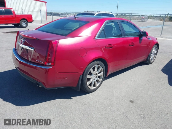 2008 Cadillac CTS RWD w/1SB with VIN 1G6DP57V280113782, listed as a IAAI auction lot 41812924 with 122,606 mi miles. Bid and sale history available at carsss.com. Image 4.