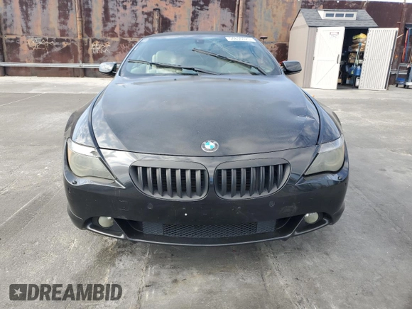 2005 BMW 6 Series 645Ci with VIN WBAEK73455B328546, listed as a Copart auction lot 54696625 with 121,804 mi miles and Salvage Title. Bid and sale history available at carsss.com. Image 5.