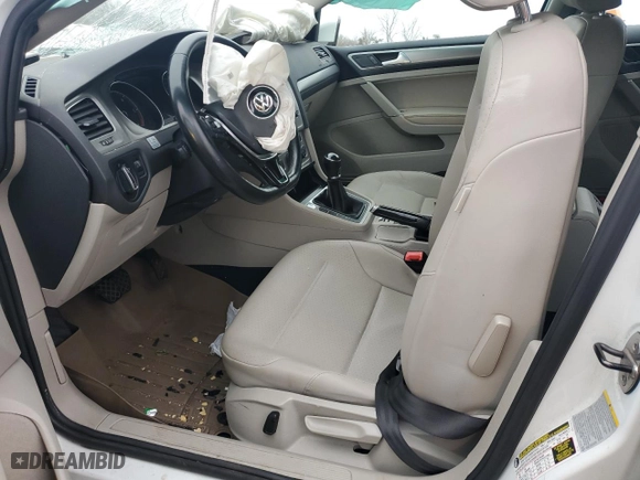 2015 Volkswagen Golf SportWagen TDI SE with VIN 3VWFA7AU7FM505344, listed as a Copart auction lot 87461364 with 0 mi miles and Non Repairable. Bid and sale history available at carsss.com. Image 7.