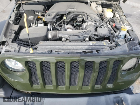 2021 Jeep Wrangler Unlimited Sport Altitude with VIN 1C4HJXDG7MW708491, listed as a Copart auction lot 83564304 with 8,319 mi miles and Clean Title. Bid and sale history available at carsss.com. Image 11.