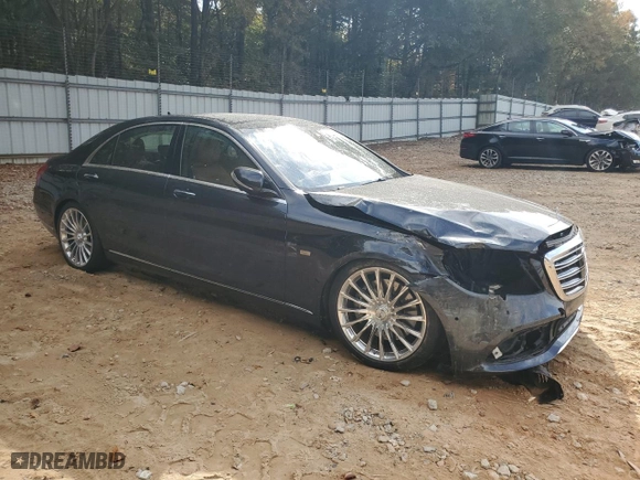 2019 Mercedes-Benz S-Class S 560 with VIN WDDUG8DB2KA428453, listed as a Copart auction lot 78587824 with 65,261 mi miles and Salvage Title. Bid and sale history available at carsss.com. Image 4.