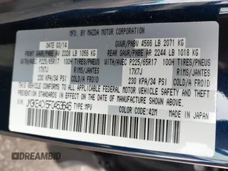 2015 Mazda CX-5 Touring with VIN JM3KE4CY5F0453646, listed as a IAAI auction lot 41740574 with 91,167 mi miles. Bid and sale history available at carsss.com. Image 9.