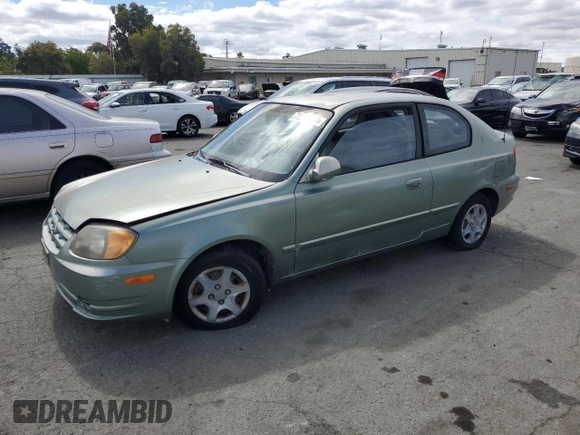 2003 Hyundai Accent GL with VIN KMHCG35C13U277732, listed as a Copart auction lot 72276634 with 135,176 mi miles and Salvage Title. Bid and sale history available at carsss.com. Image 1.