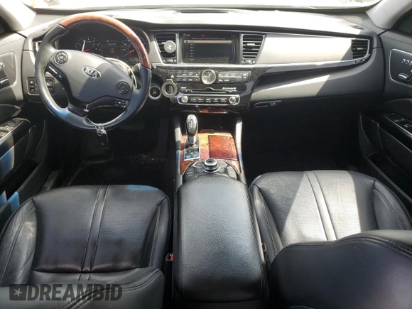 2015 Kia K900 Luxury with VIN KNALW4D4XF6021585, listed as a Copart auction lot 51303275 with 57,123 mi miles and Salvage title. Bid and sale history available at DreamBid. Image 8.