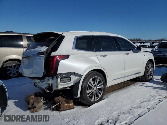 2021 Cadillac XT6 Premium Luxury with VIN 1GYKPDRS3MZ179615, listed as a Copart auction lot 88993095 with 38,208 mi miles and Salvage title. Bid and sale history available at DreamBid. Image 3.