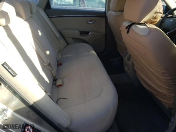 2009 Hyundai Azera GLS with VIN KMHFC46D69A352585, listed as a Copart auction lot 41374665 with 107,264 mi miles and Salvage Title. Bid and sale history available at carsss.com. Image 10.