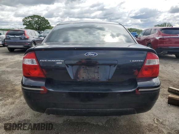 2006 Ford Five Hundred Limited z VIN 1FAFP28146G165585, wystawiony jako Copart lot #57722995 z przebiegiem 201 490 mil mil oraz Nie do naprawy. Historia ofert i sprzedaży dostępna na DreamBid. Obrazek 6.