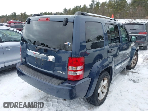 2008 Jeep Liberty Limited with VIN 1J8GN58K08W103441, listed as a IAAI auction lot 41585207 with 113,624 mi miles and . Bid and sale history available at carsss.com. Image 4.