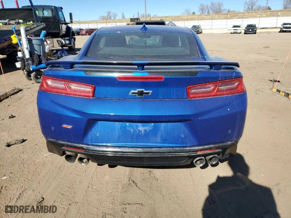 2017 Chevrolet Camaro 2SS with VIN 1G1FG1R7XH0124518, listed as a Copart auction lot 44535595 with NaN miles and Salvage Title. Bid and sale history available at carsss.com. Image 6.