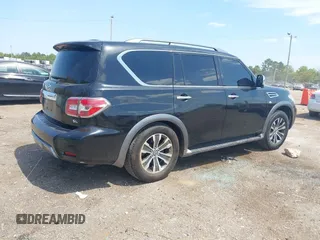 2020 Nissan Armada SL with VIN JN8AY2ND6L9108907, listed as a IAAI auction lot 40211000 with 95,404 mi miles. Bid and sale history available at carsss.com. Image 4.