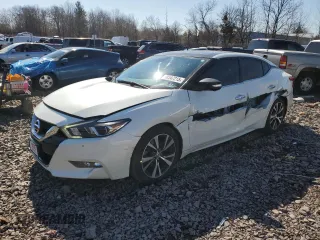 2017 Nissan Maxima Platinum with VIN 1N4AA6AP1HC435724, listed as a Copart auction lot 48547215 with 82,073 mi miles and Salvage title. Bid and sale history available at DreamBid. Image 1.