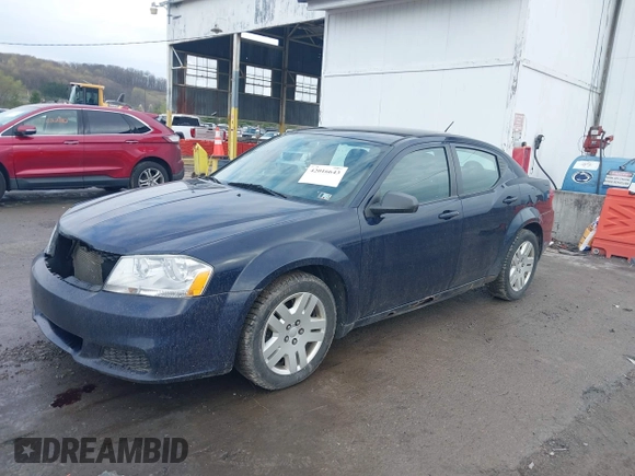 2013 Dodge Avenger SE with VIN 1C3CDZAB3DN540624, listed as a IAAI auction lot 42016643 with 174,000 mi miles and . Bid and sale history available at carsss.com. Image 2.