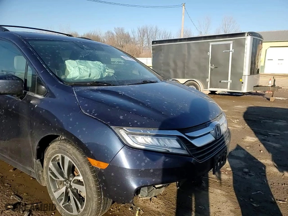 2018 Honda Odyssey Elite with VIN 5FNRL6H95JB087465, listed as a Copart auction lot 46867655 with 197,168 mi miles and Salvage Title. Bid and sale history available at carsss.com. Image 11.
