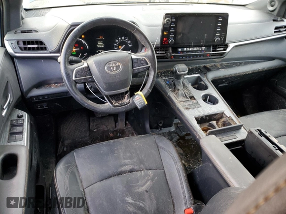 2023 Toyota Sienna XSE 25th Anniversary with VIN 5TDCSKFC2PS101424, listed as a Copart auction lot 42302165 with 53,074 mi miles and Salvage title. Bid and sale history available at DreamBid. Image 8.