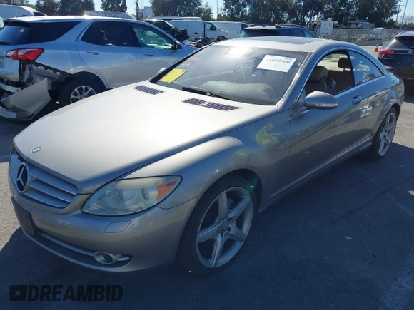 2008 Mercedes-Benz CL-Class V8 with VIN WDDEJ71X98A012621, listed as a IAAI auction lot 41662300 with 63,931 mi miles. Bid and sale history available at carsss.com. Image 2.
