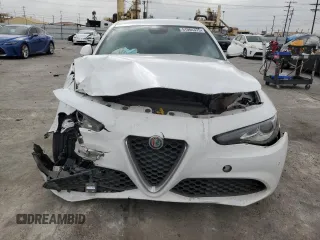 2021 Alfa Romeo Giulia with VIN ZARFAMAN7M7638886, listed as a Copart auction lot 51004375 with 50,571 mi miles and Salvage title. Bid and sale history available at DreamBid. Image 5.