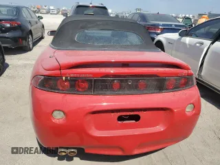 1998 Mitsubishi Eclipse GS with VIN 4A3AX35G7WE012565, listed as a Copart auction lot 76321434 with 0 mi miles and Salvage Title. Bid and sale history available at carsss.com. Image 6.
