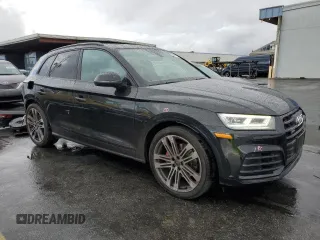 2019 Audi SQ5 Premium Plus with VIN WA1B4AFY8K2022409, listed as a Copart auction lot 76301484 with 64,893 mi miles and Salvage Title. Bid and sale history available at DreamBid. Image 4.
