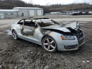 2009 Audi A5 with VIN WAUDK78T09A001754, listed as a Copart auction lot 50574115 with 0 mi miles and Salvage Title. Bid and sale history available at carsss.com. Image 4.