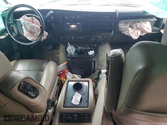 2018 Chevrolet Express Cargo Van with VIN 1GCWGAFG5J1167028, listed as a Copart auction lot 52160735 with 98,945 mi miles and Salvage Title. Bid and sale history available at carsss.com. Image 8.