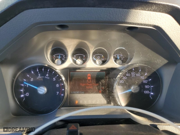 2012 Ford Super Duty F-250 SRW XL with VIN 1FT7W2B66CEB16014, listed as a Copart auction lot 89055495 with 115,030 mi miles and Salvage Title. Bid and sale history available at carsss.com. Image 9.